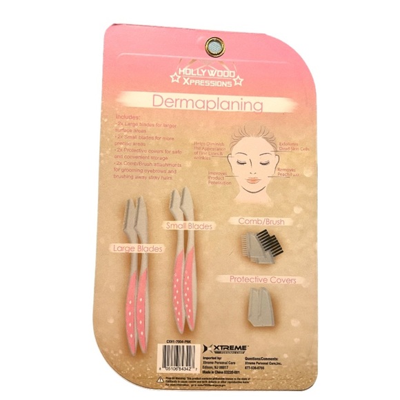 NWT Hollywood Expression 8 Piece Dermaplaning Set / Exfoliates Dead Skin - Picture 2 of 3